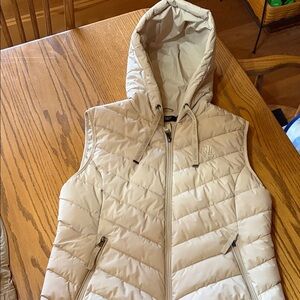 NWT Ralph Lauren Women's Tan Hooded Vest
